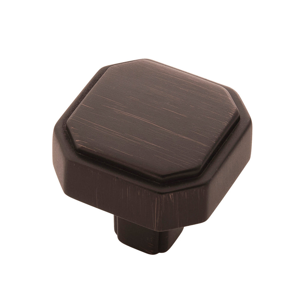 Monroe Knob 1-5/16 Inch x 1-5/16 Inch Vintage Bronze Finish