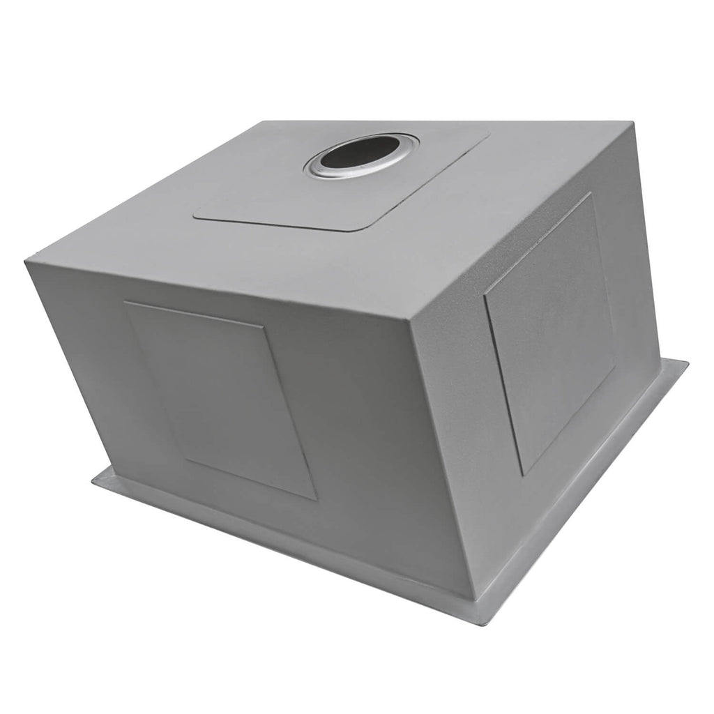 23" x 18" x 12" Deep Laundry Utility Sink Rounded Corners Undermount 16 Gauge Stainless Steel