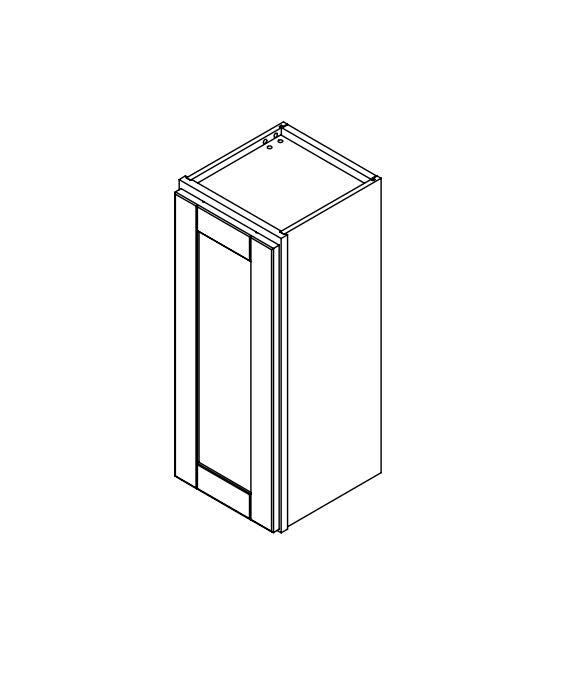 Hampton Pewter 12 in. Wide x 12 in. Deep x 30 in. Tall - Wall Shaker Cabinet