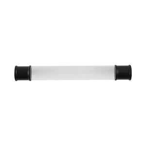 Midway Pull 5-1/16 Inch (128mm) Center to Center Crysacrylic with Matte Black