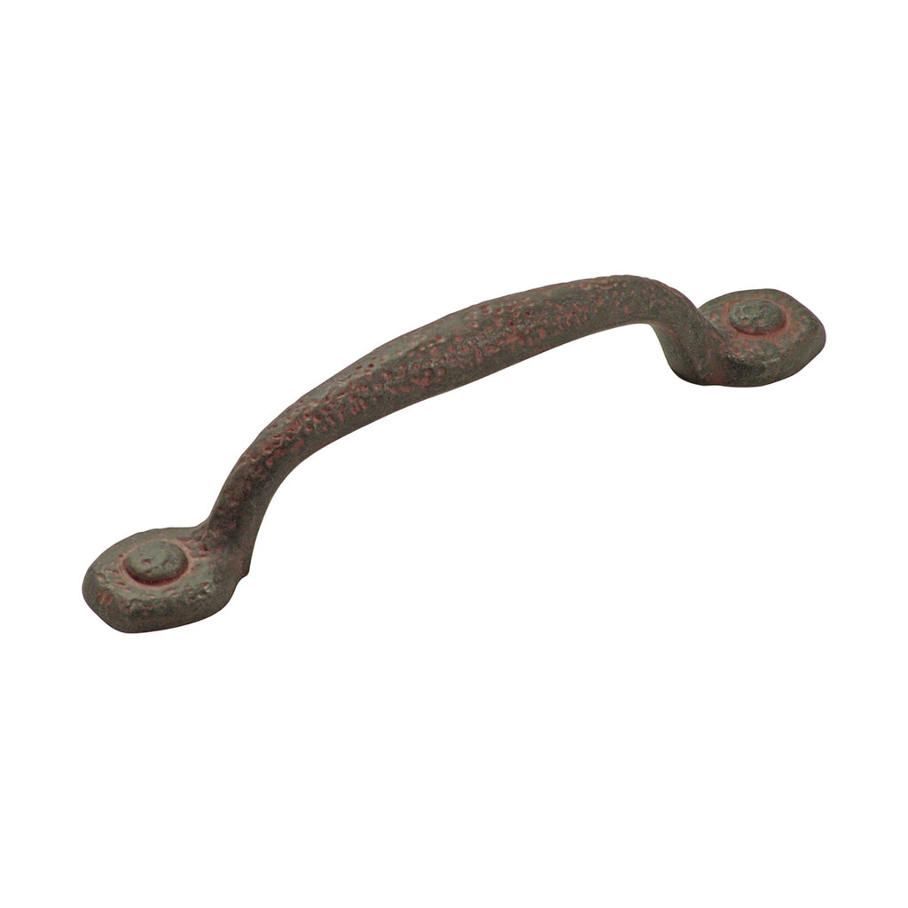 Refined Rustic Pull 3-3/4 Inch (96mm) Center to Center Rustic Iron Finish