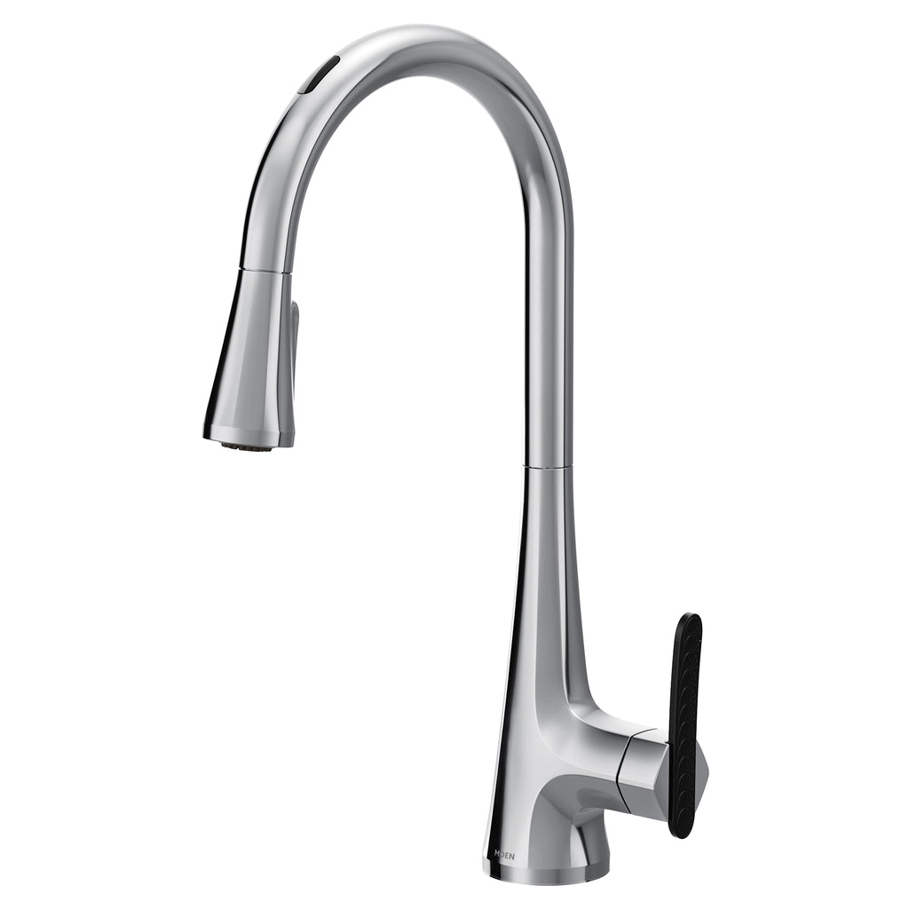 MOEN® Chrome Smart Motion and Voice High Arc Kitchen Faucet