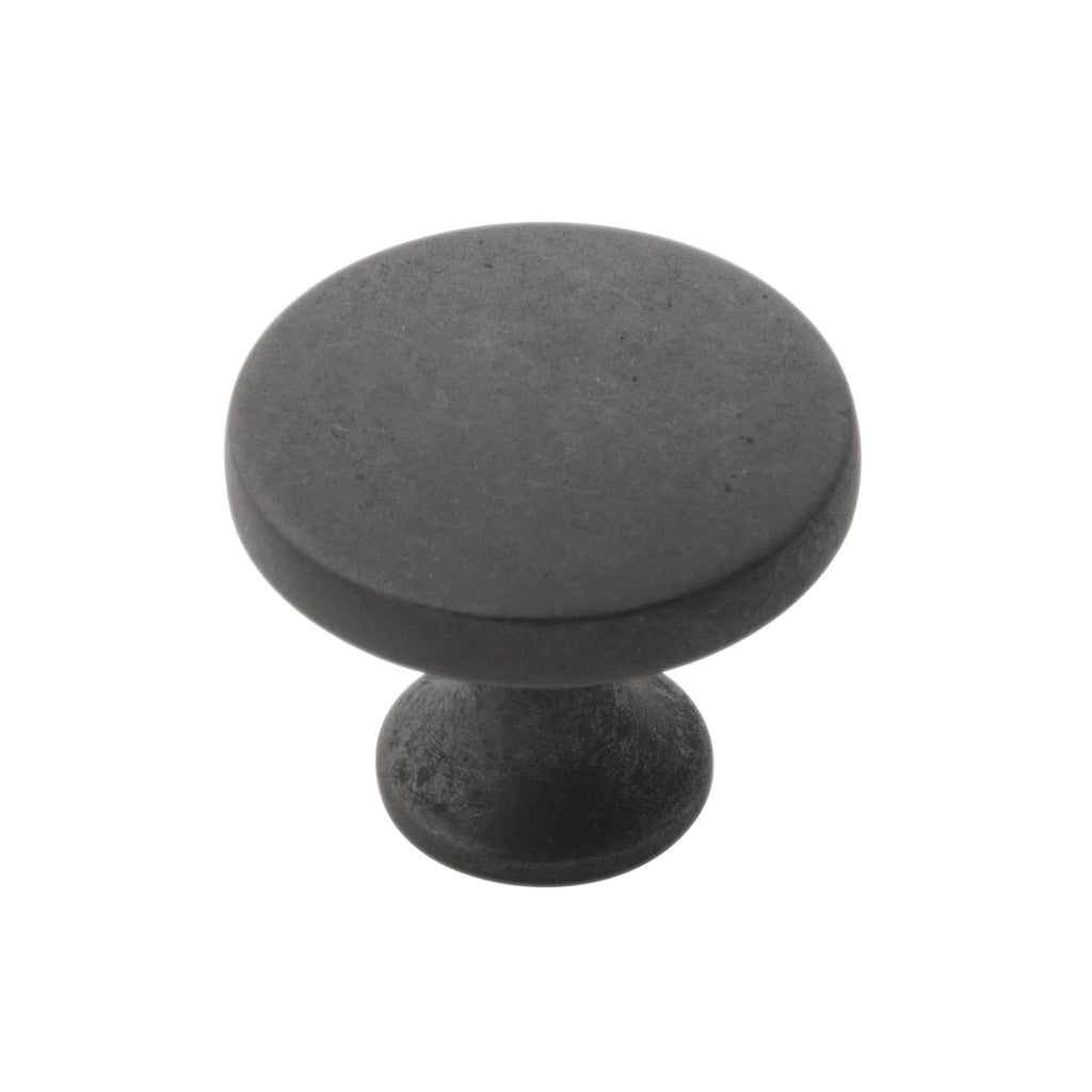 Forge Knob 1-3/8 Inch Diameter Black Iron Finish