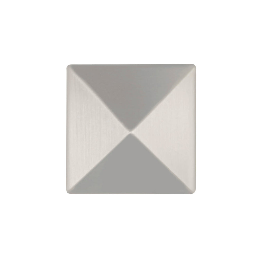 Studio Knob 1-1/4 Inch Square Stainless Steel Finish