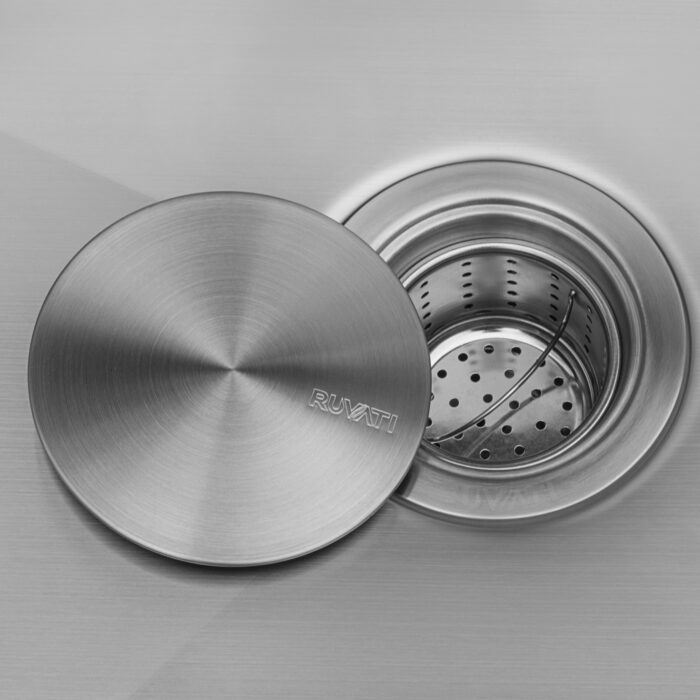 Drain Cover for Kitchen Sink and Garbage Disposal Brushed Stainless Steel