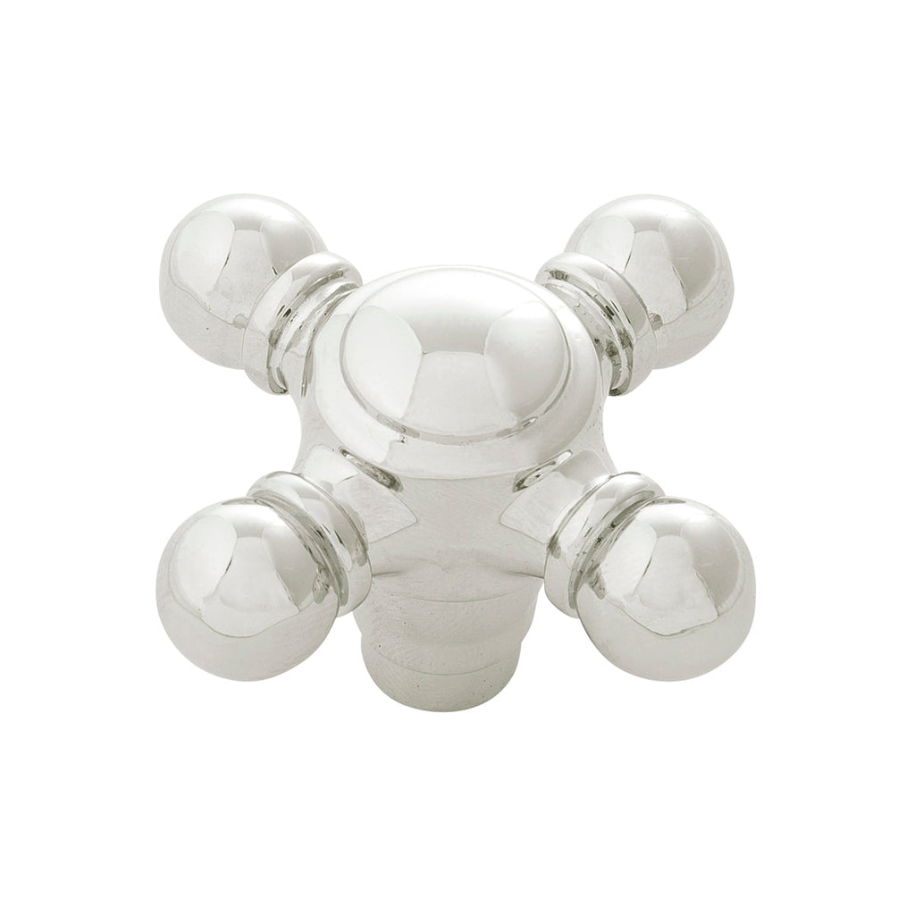 Fuller Knob 2-1/8 Inch x 2-1/8 Inch Polished Nickel Finish