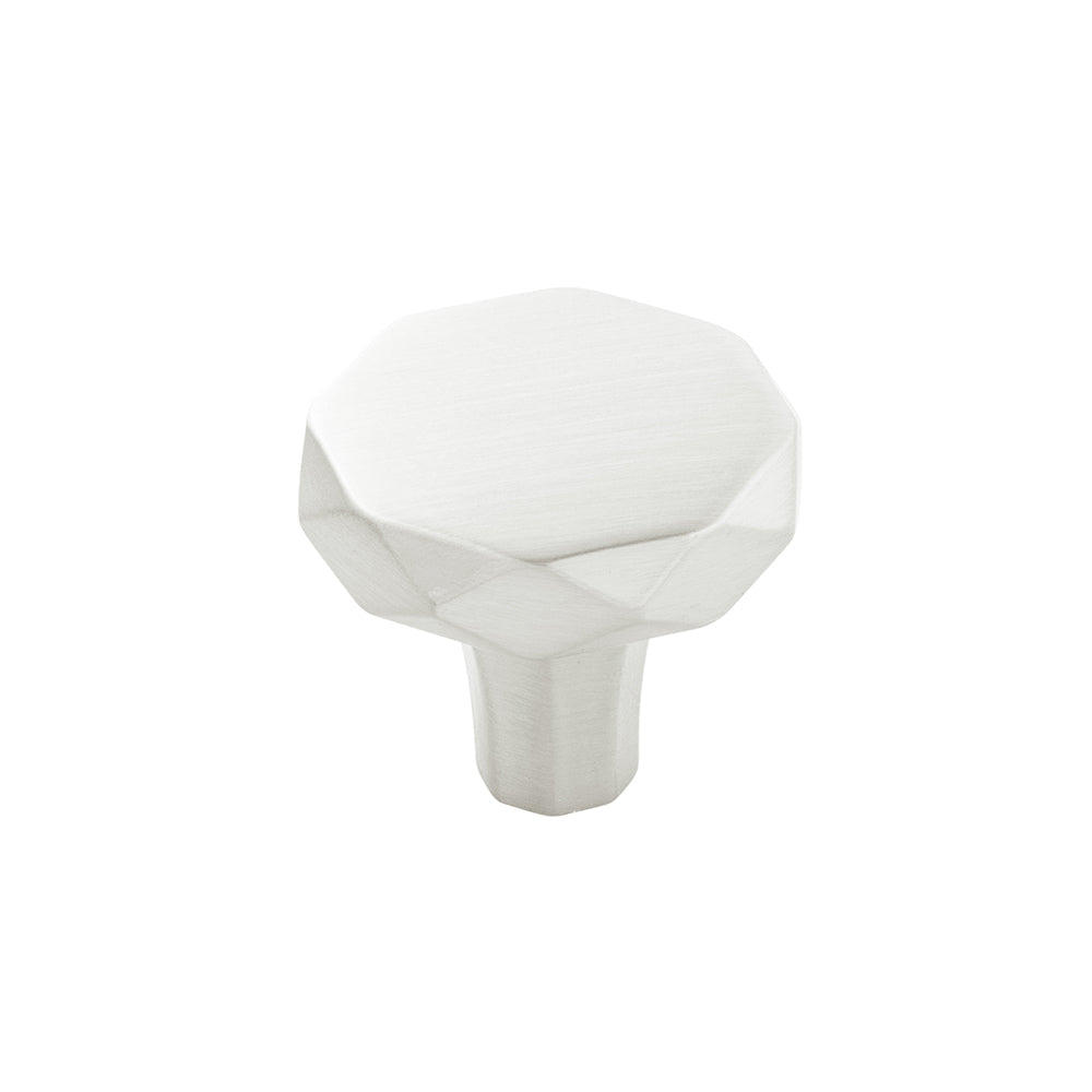 Karat Knob 1-1/4 Inch Diameter Satin Nickel Finish