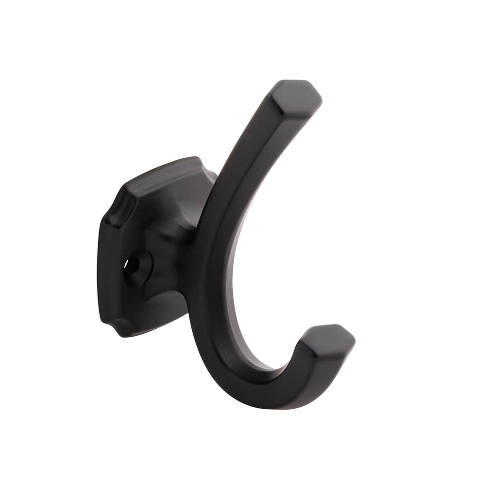 Veranda Hook 1 Inch Center to Center Matte Black