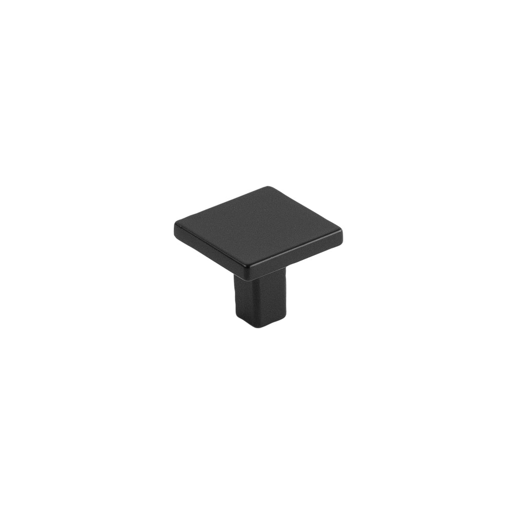 Emerge Knob 1-5/16 Inch Square Matte Black Finish
