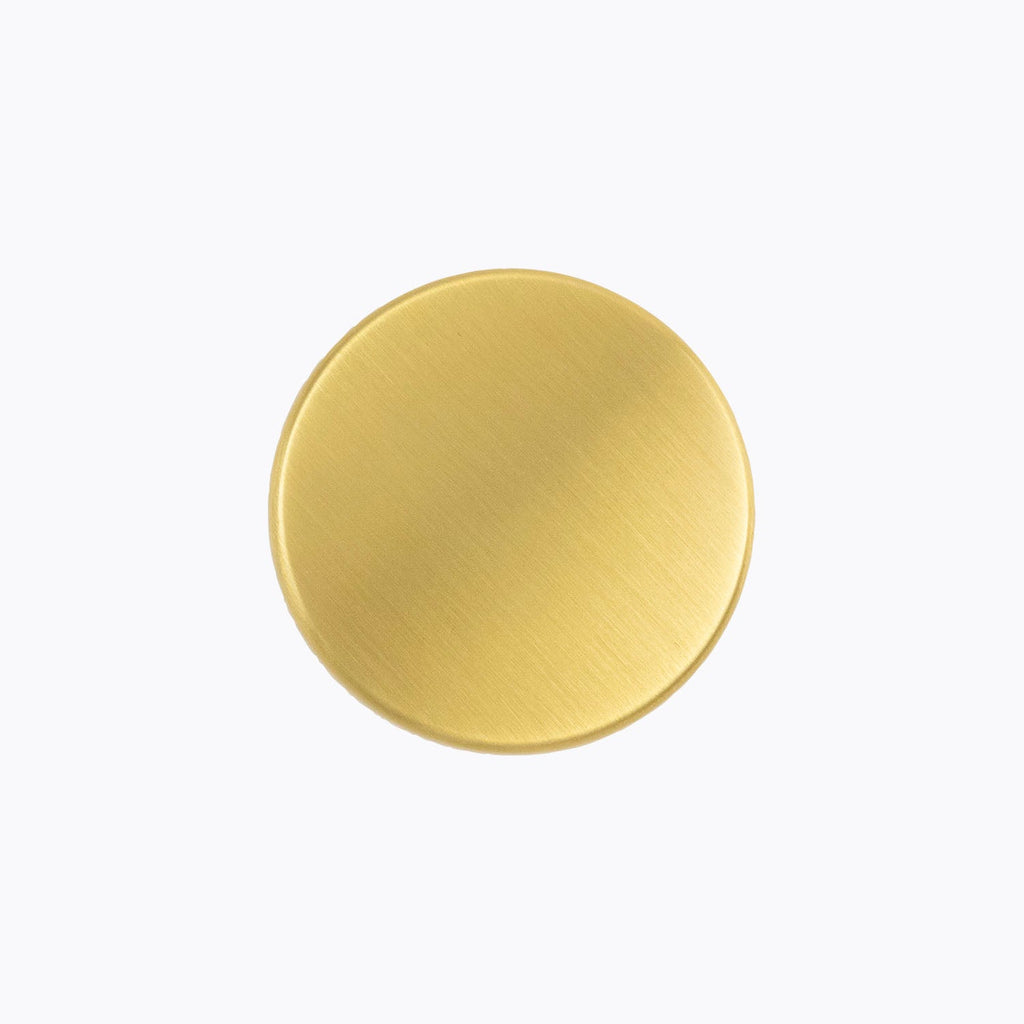 Forge Knob 1-3/8 Inch Diameter Brushed Golden Brass Finish