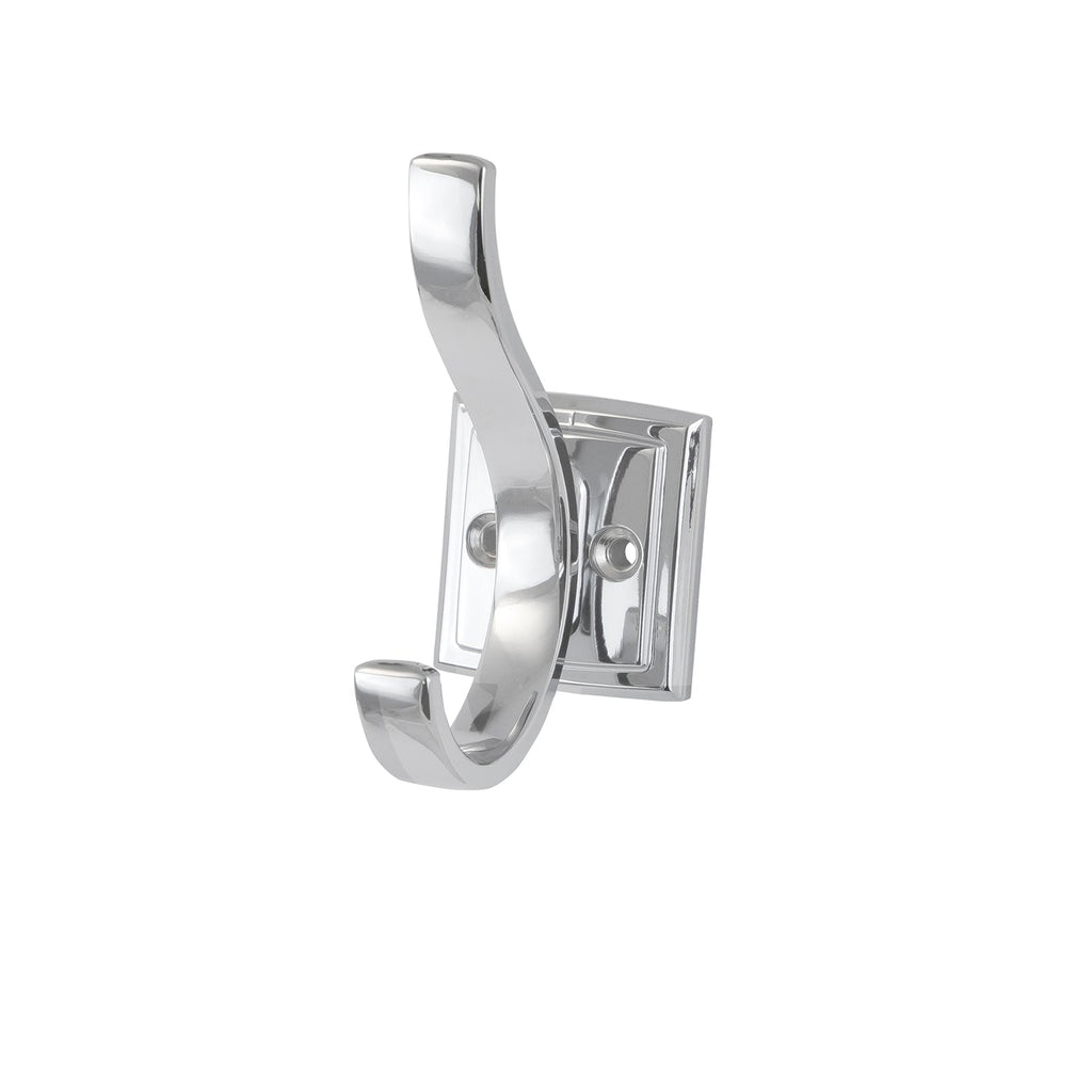 Dover Hook 3/4 Inch Center to Center Chrome Finish