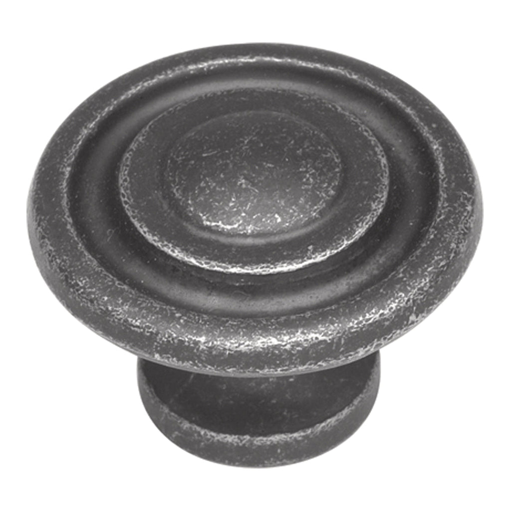Manchester Knob 1-3/8 Inch Diameter Vibra Pewter Finish