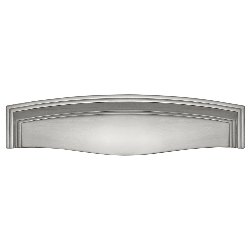 Somerset Cup Pull 3 Inch, 3-3/4 Inch (96mm) & 5-1/16 Inch (128mm) Center to Center Satin Nickel Finish