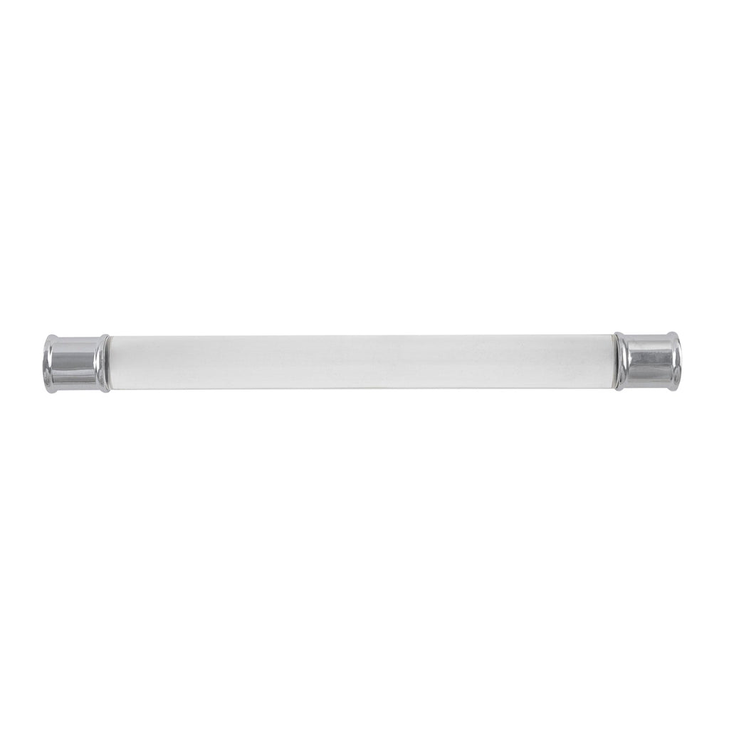 Midway Pull 7-9/16 Inch (192mm) Center to Center Crysacrylic with Chrome Finish