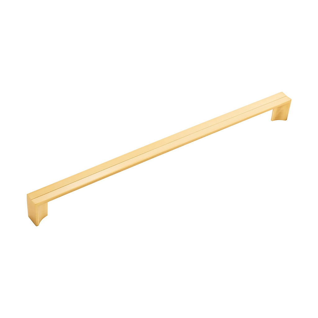 Avenue Appliance Pull 18 Inch Center to Center Brushed Golden Brass Finish