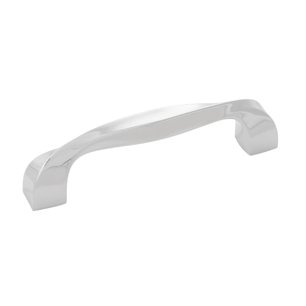 Twist Pull 3-3/4 Inch (96mm) Center to Center Polished Nickel Finish