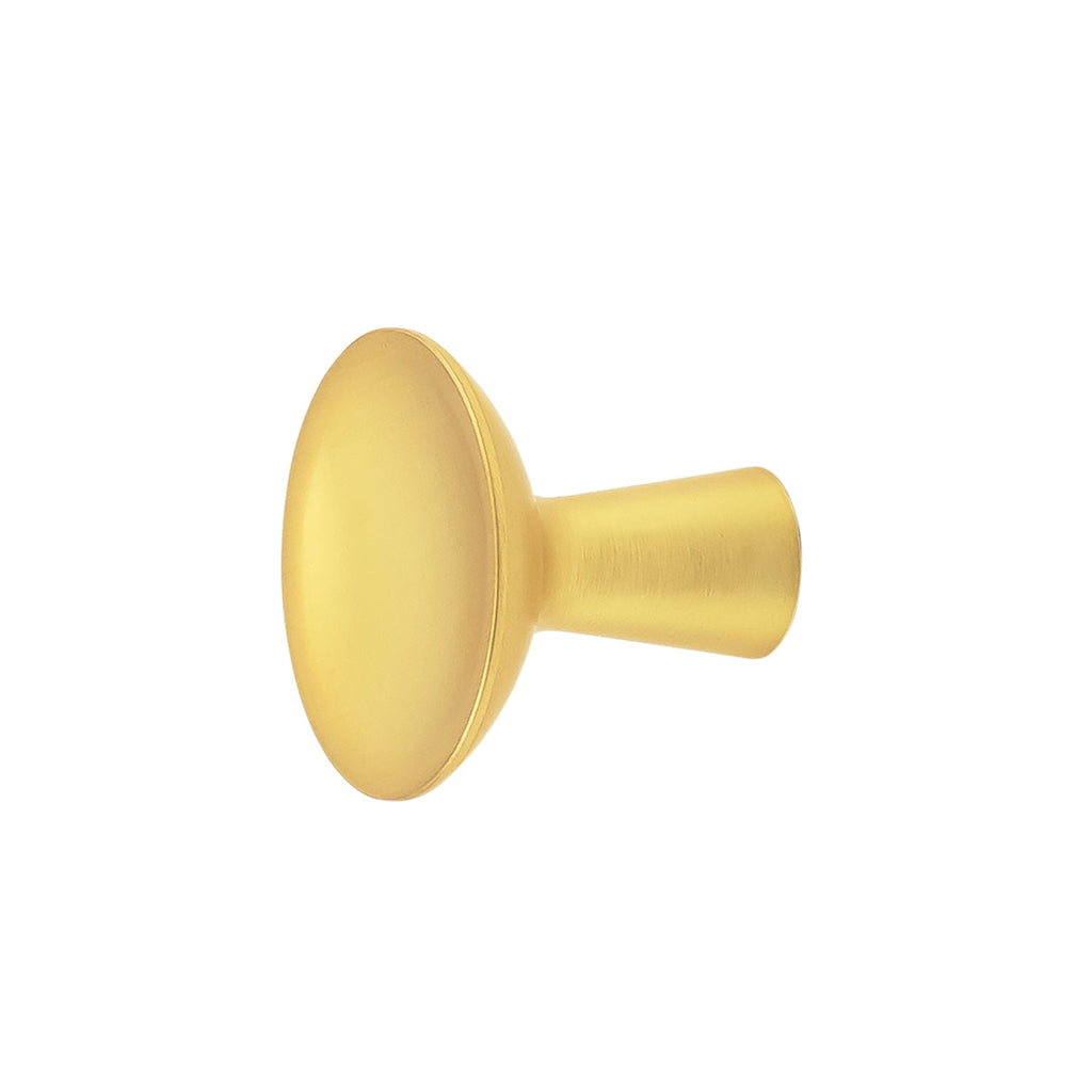 Maven Hook Knob 2-5/16 Inch Diameter Brushed Golden Brass Finish