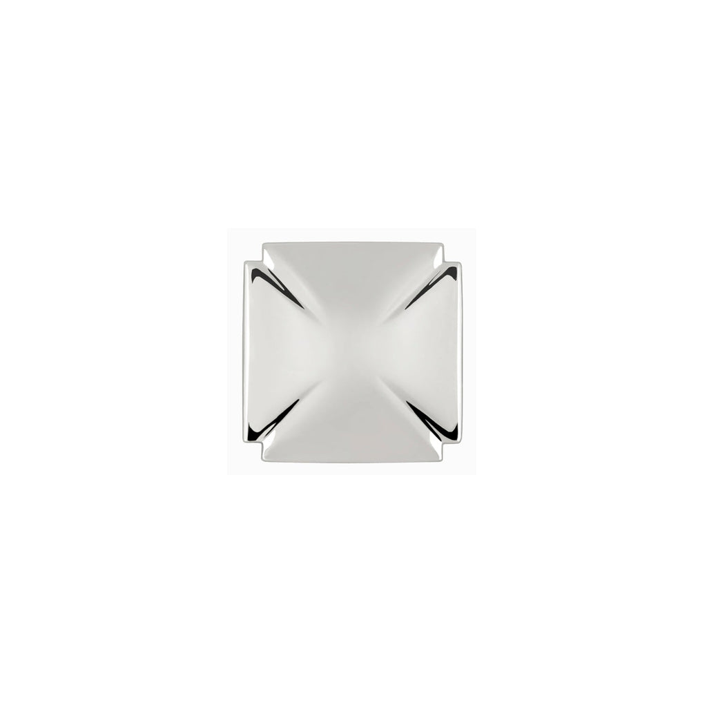 Bridges Knob 1-3/16 Inch Square Chrome Finish