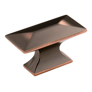 Bungalow Knob 1-3/4 Inch x 15/16 Inch Oil-Rubbed Bronze Highlighted