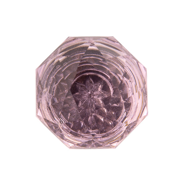 Crystal Palace Knob 1-1/4 Inch Diameter Glass with Chrome