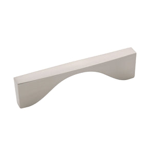 Channel Pull 3-3/4 Inch (96mm) Center to Center Satin Nickel