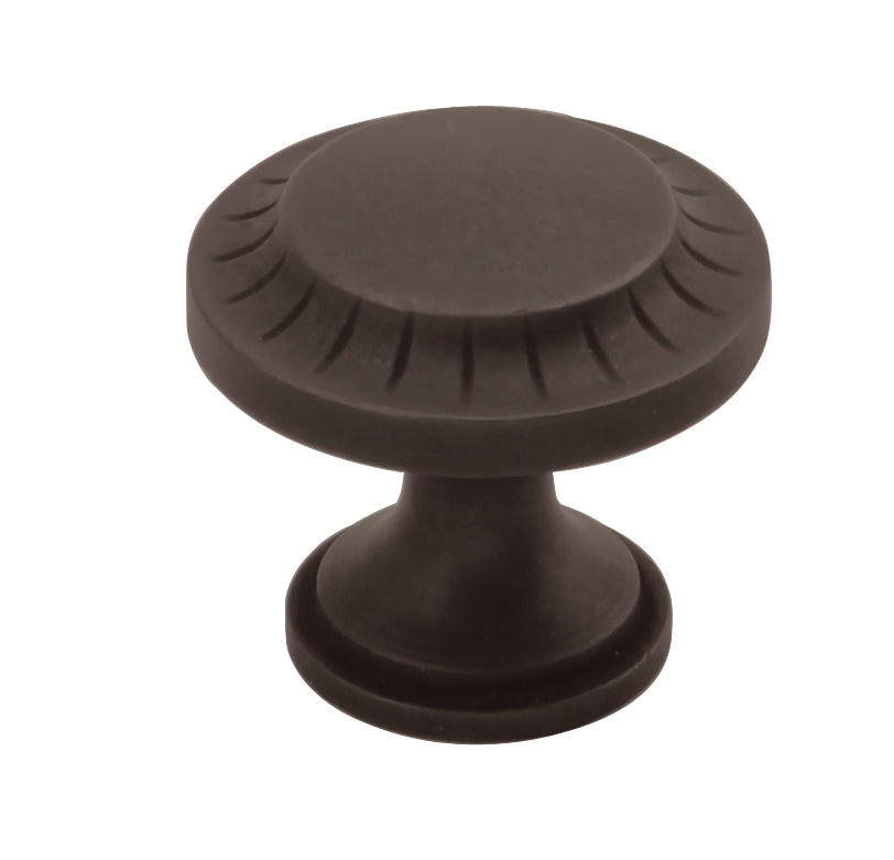 Vintage 1900 Knob 1-3/16 Inch Diameter Black Iron