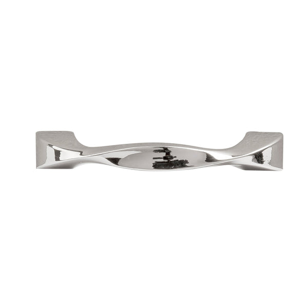 Twist Pull 3 Inch Center to Center Polished Nickel