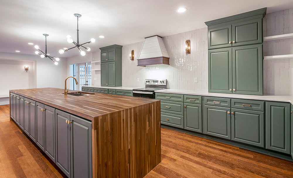 Williamsburg Butcher Block Co. Signature American Walnut Butcher Block Island Countertop 36'' x 74''