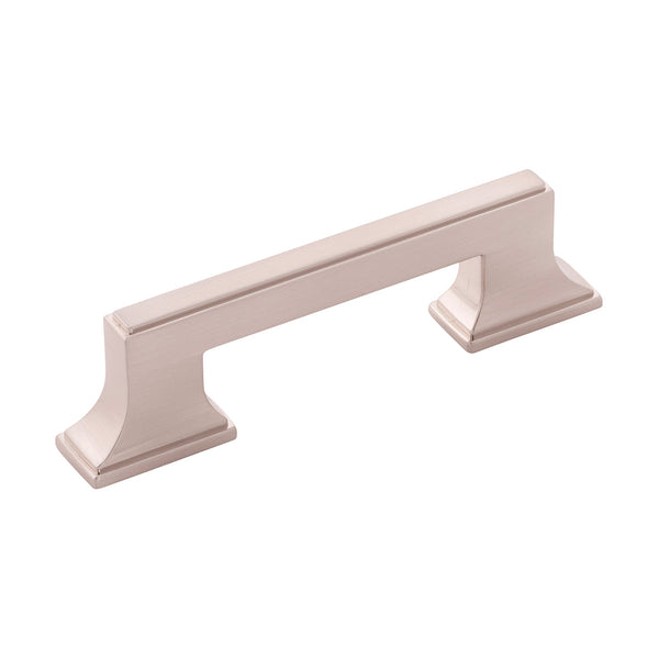 Brownstone Pull 3 Inch & 3-3/4 Inch (96mm) Center to Center Satin Nickel