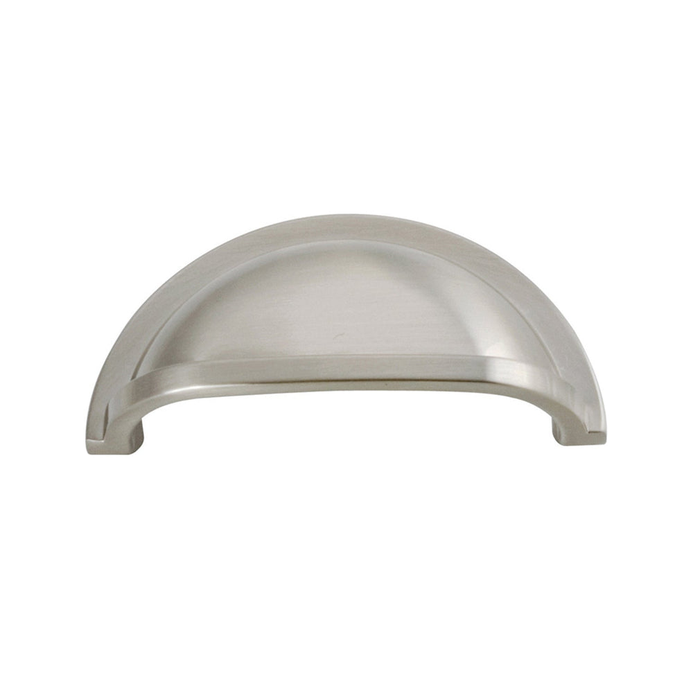 Williamsburg Cup Pull 3 Inch Center to Center Satin Nickel