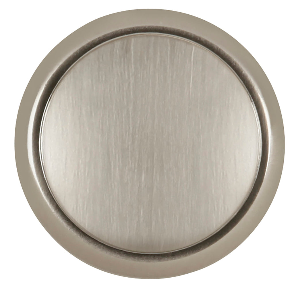 Conquest Knob 1-3/8 Inch Diameter Satin Nickel Finish