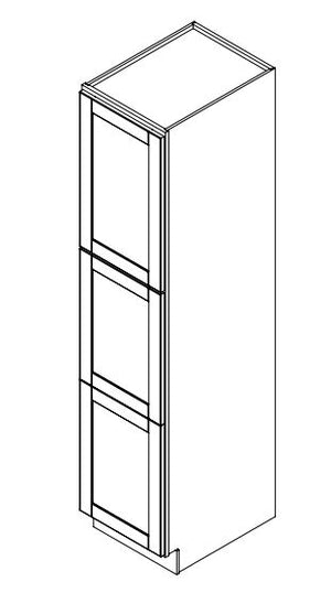 Hampton Pewter 18 in. Wide x 24 in. Deep x 84 in. Tall - Pantry Shaker Cabinet