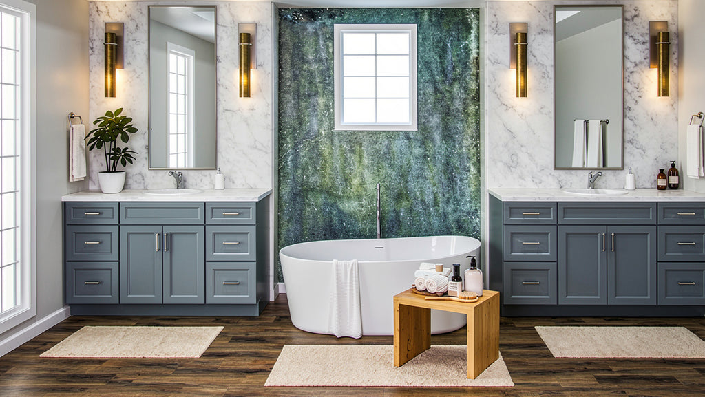 Broad Creek Blue Bevel Shaker Sample