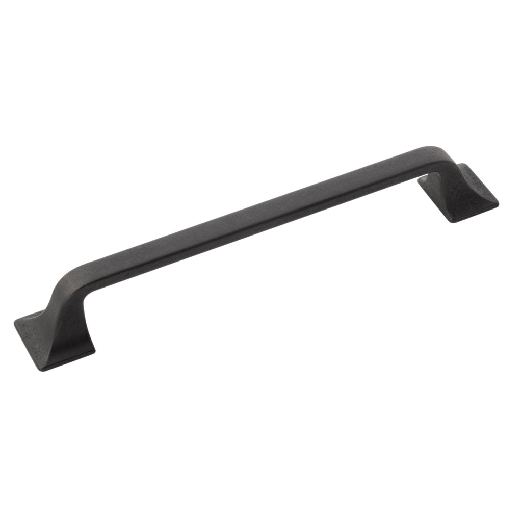 Forge Pull 6-5/16 Inch (160mm) Center to Center Black Iron Finish