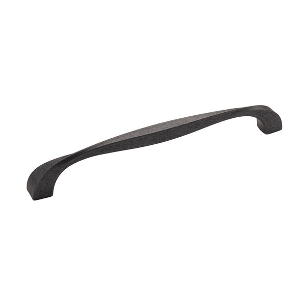 Twist Pull 7-9/16 Inch (192mm) Center to Center Black Iron