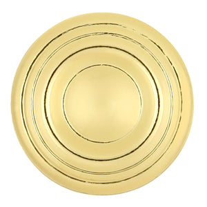 Conquest Knob 1-3/16 Inch Diameter Polished Brass