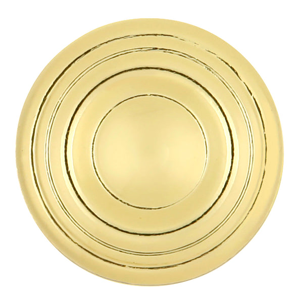 Conquest Knob 1-3/16 Inch Diameter Polished Brass