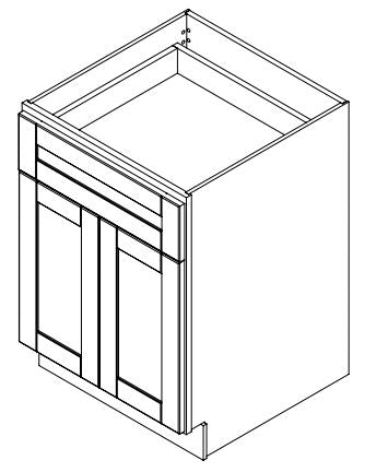 Spring Hill Hickory 24 in. Wide x 24 in. Deep x 34.5 in. Tall - Base Shaker Cabinet