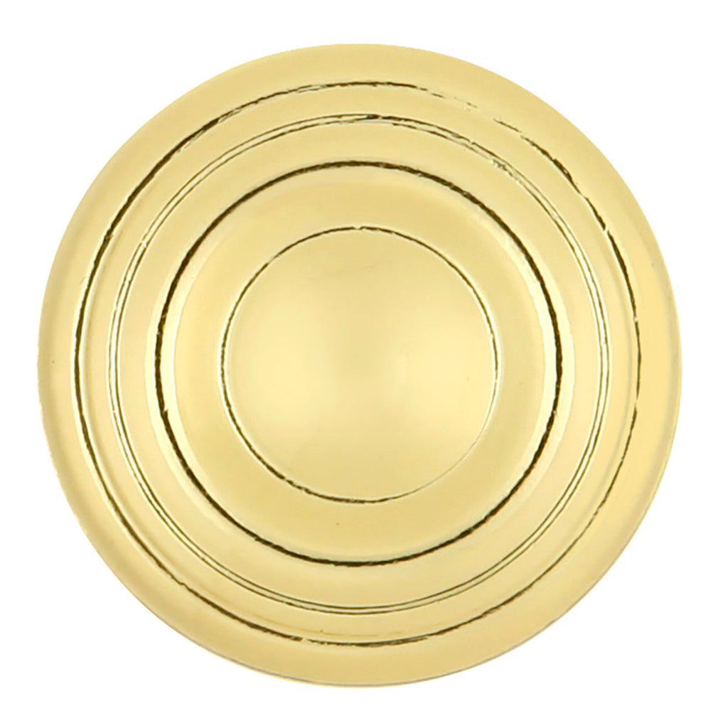 Conquest Knob 1-3/16 Inch Diameter Polished Brass Finish