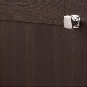 Euro-Contemporary Knob 1-1/4 Inch Square Chrome