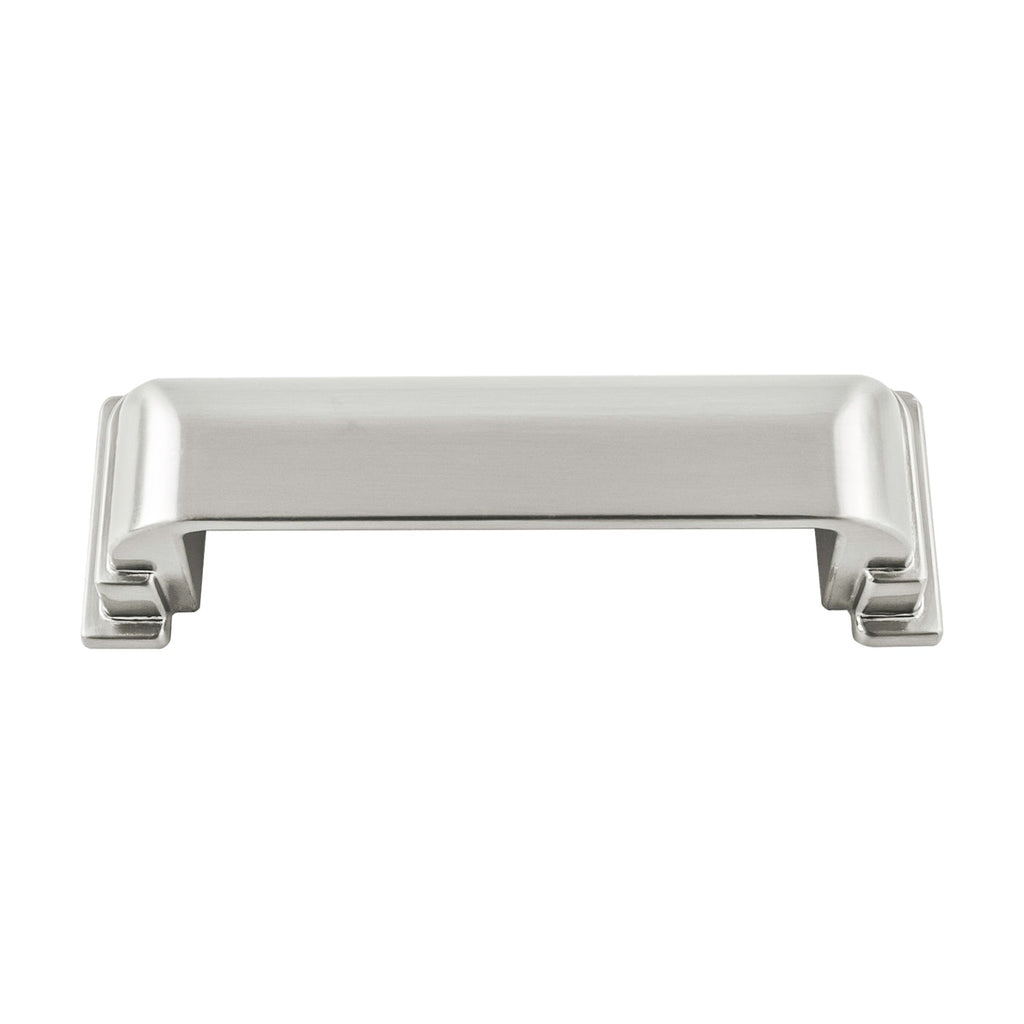 Brighton Cup Pull 3-3/4 Inch (96mm) Center to Center Satin Nickel Finish