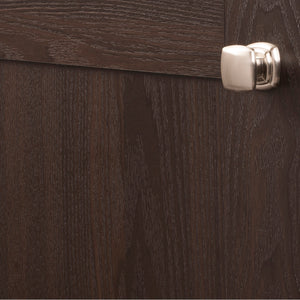 Euro-Contemporary Knob 1-1/4 Inch Square Satin Nickel
