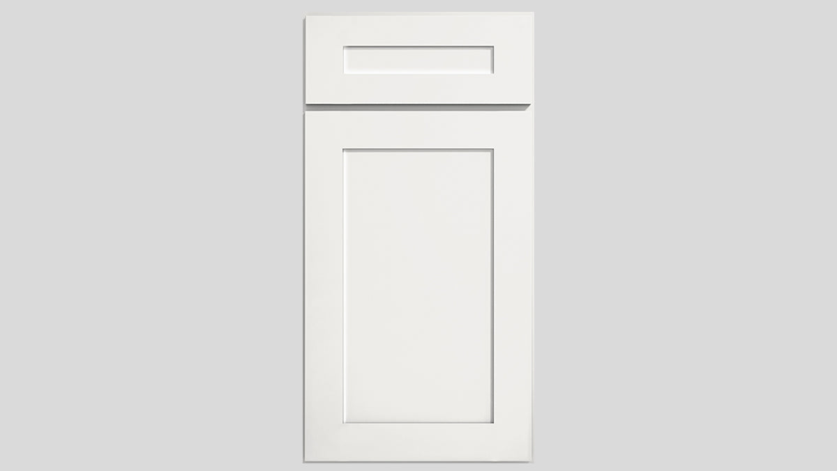 Builder's Pride White Shaker Cabinet Sample
