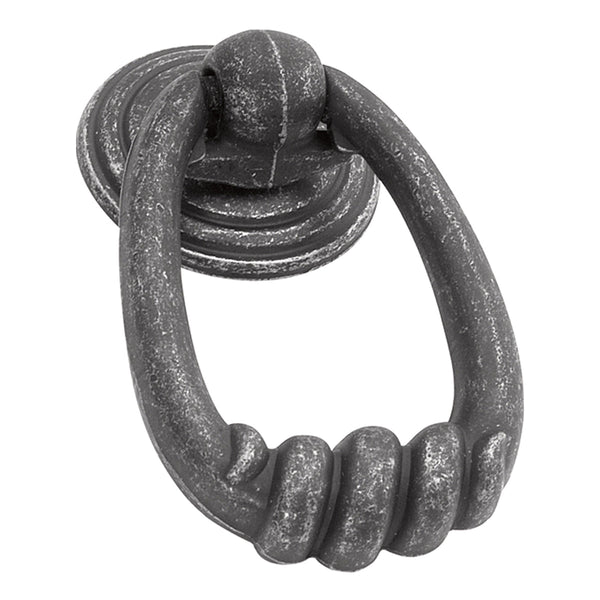 Manchester Ring Pull 2-1/8 Inch x 1-1/2 Inch Vibra Pewter