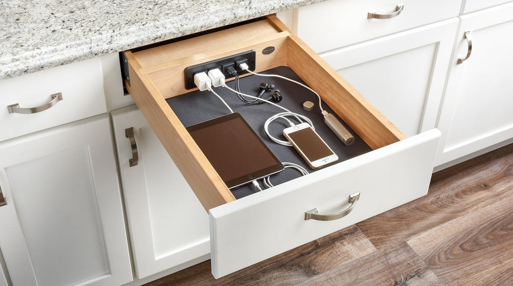 Euro 18" Electronics Charging Drawer