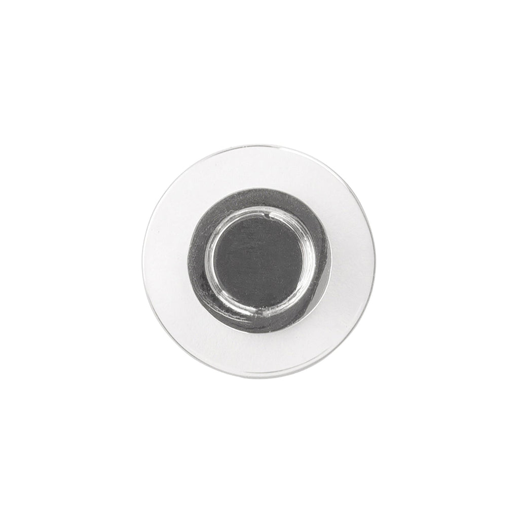 Midway Knob 1 Inch Diameter Crysacrylic with Chrome Finish