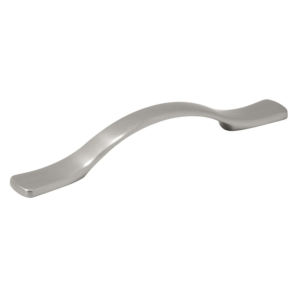 Euro-Contemporary Pull 4 Inch Center to Center Satin Nickel