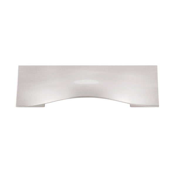 Emerge Cup Pull 3-3/4 Inch (96mm) Center to Center Satin Nickel