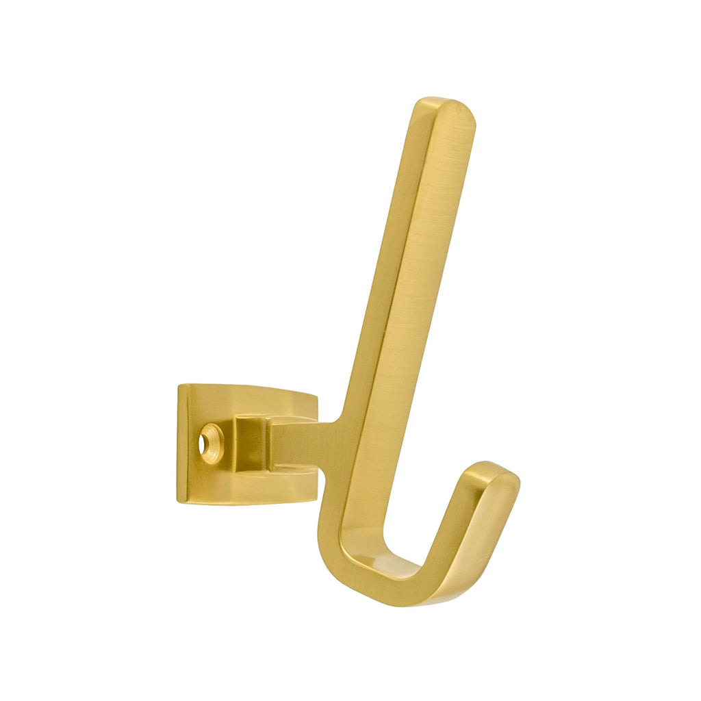 Brighton Hook 1-1/2 Inch Center to Center Brushed Golden Brass Finish
