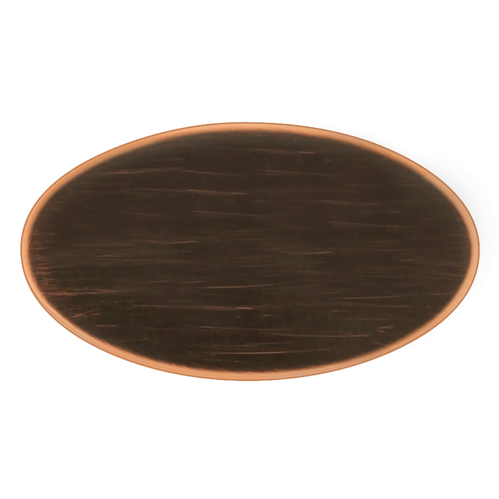 Luna Knob Oval 1-5/8 Inch x 15/16 Inch Vintage Bronze Finish